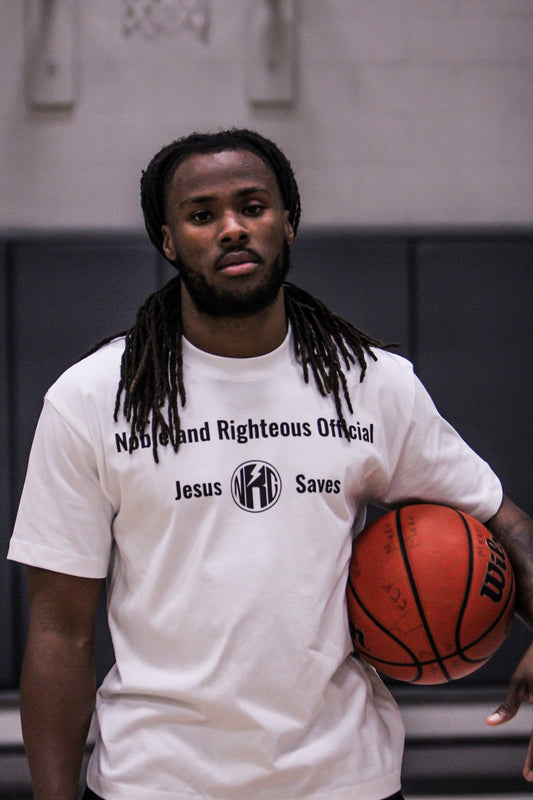 White 'Jesus Saves' T-Shirt