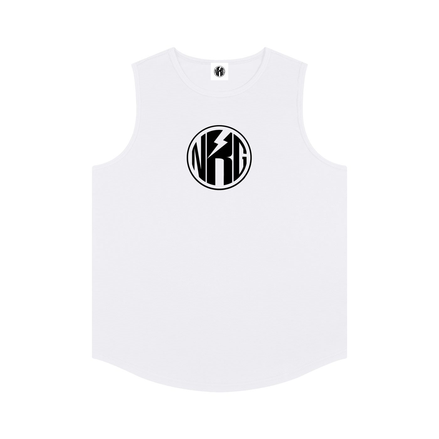 White 'Logo' Tank Top