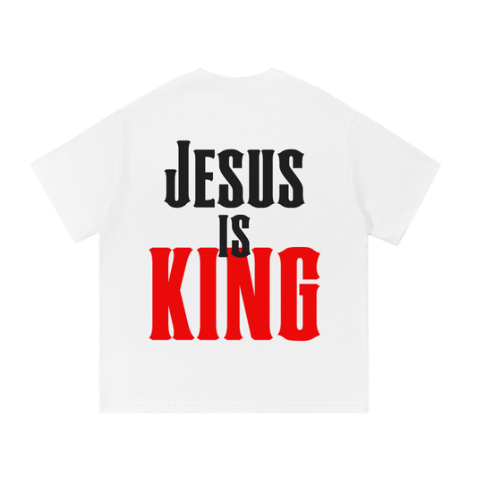 White 'Jesus is King' T-Shirt
