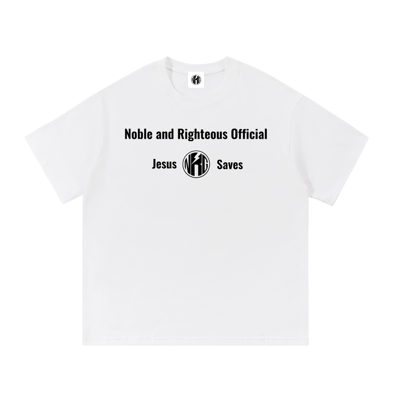 White 'Jesus Saves' T-Shirt