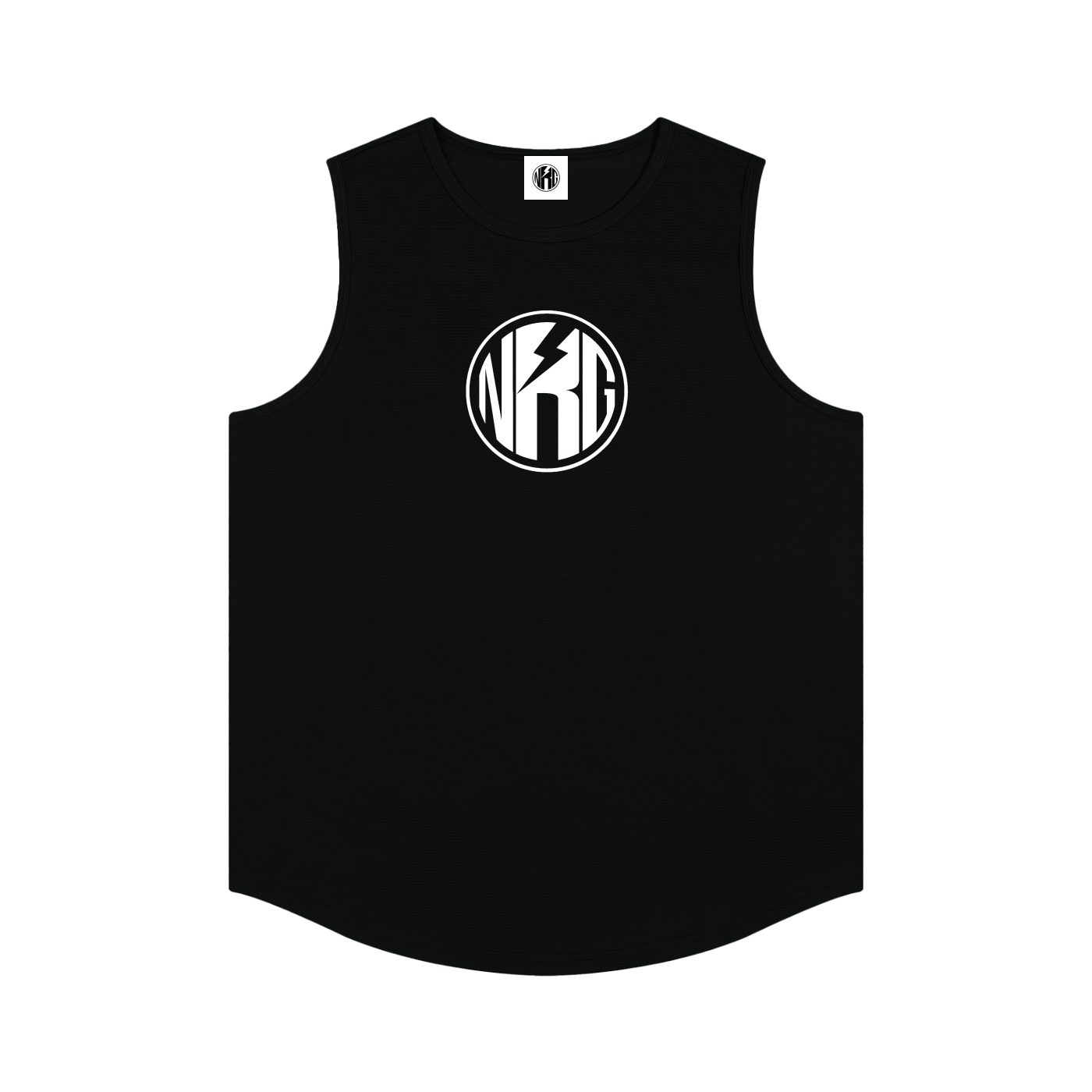 Black 'Logo' Tank Top